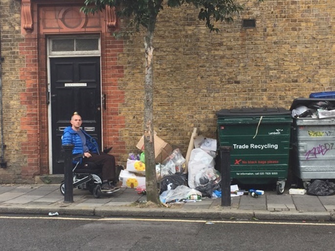 Herne Hill Blocked Streets with Rubbish